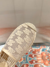 ESPADRILLES IN BEIGE MESH