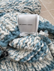CHANEL 25S BLUE STRIPED CARDIGAN 620415