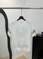 DIOR 26S SHORT-SLEEVED KNIT T-SHIRT 950