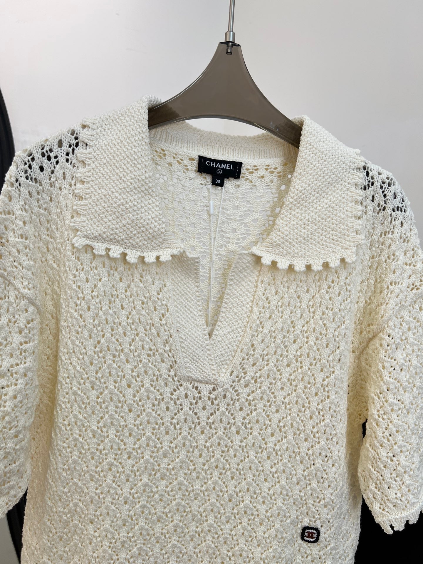 CHANEL 26S SHORT-SLEEVE KNIT POLO STYLE 1152