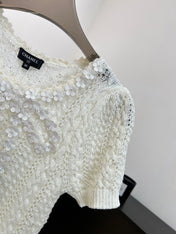 CHANEL 26S SHORT-SLEEVE KNIT T-SHIRT 1412