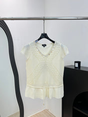 CHANEL 26S SHORT-SLEEVE KNIT TOP 1484