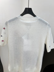 DIOR 26S SHORT-SLEEVE KNIT SWEATER 1312