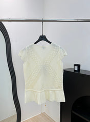 CHANEL 26S SHORT-SLEEVE KNIT TOP 1484