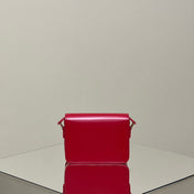 MINI CLAUDE 22 SHINY CALFSKIN CHERRY RED