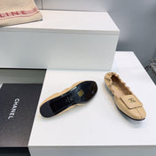 CHANEL 26S BALLERINA FLATS IN BEIGE LAMBSKIN