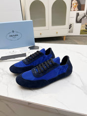 COLLAPSE SNEAKERS IN BLUE SUEDE AND NYLON