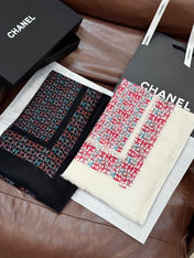 CHANEL 25S SCARF 200 IN CASHMERE 728979