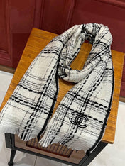 CHANEL 25S SCARF 185 IN CASHMERE 730559