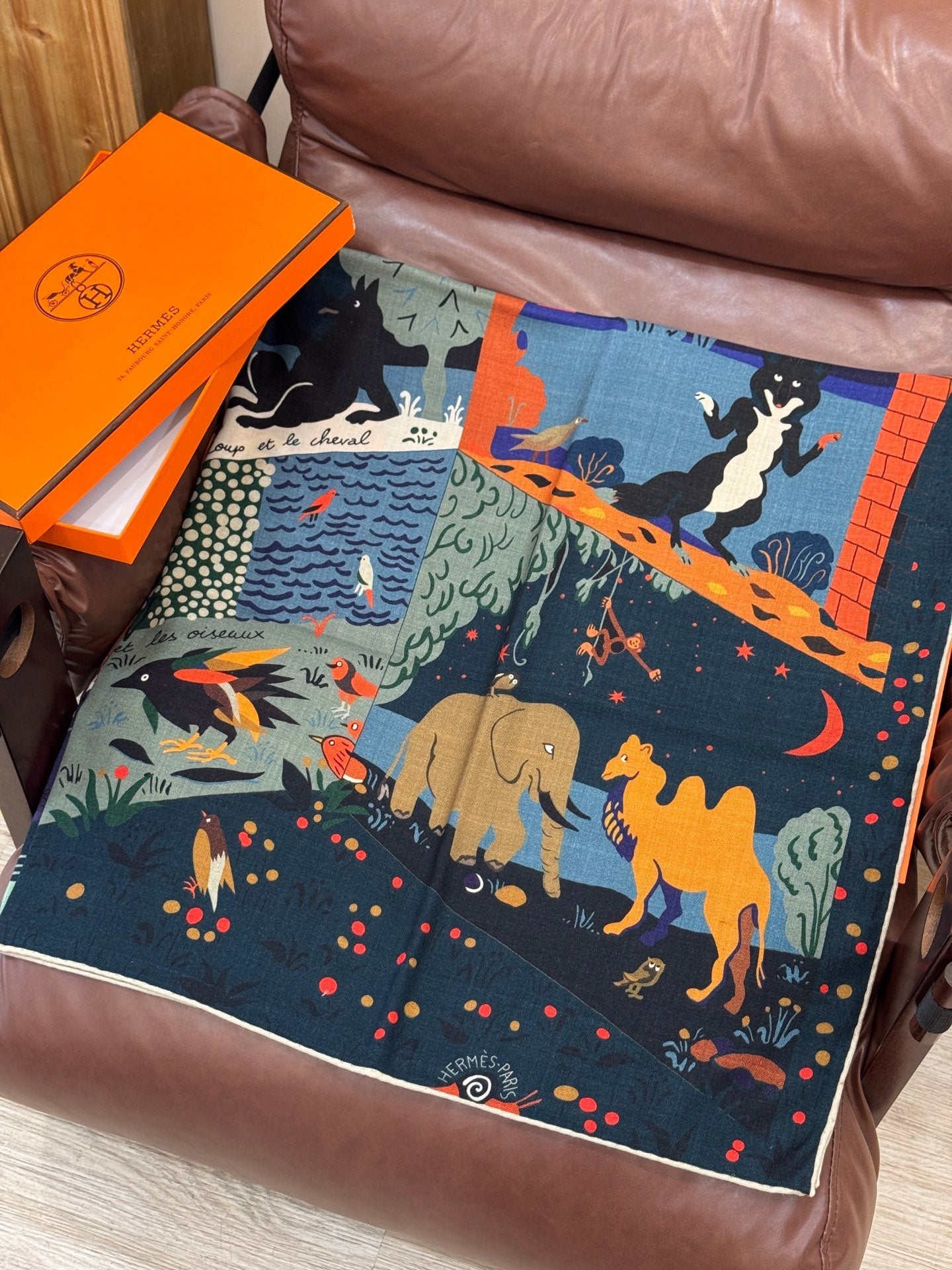 HERMES 25S SCARF 140 IN SILK 733916