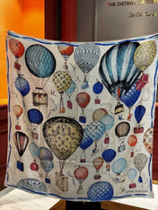 LV SCARF 140 CM IN WOOL MIX SILK 735798