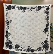 CHANEL 25S SCARF 140 IN SILK 735806