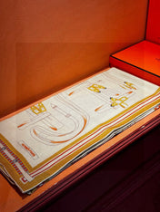 HERMES 25S SCARF 140 IN SILK AND CASHMERE 735808