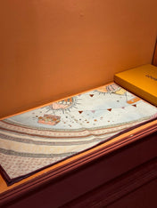 LV SCARF 140 CM IN SILK-CASHMERE BLEND 737276