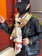 HERMES 25S SCARF 200 IN SILK 856443