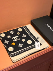 CHANEL 25S SCARF 140 IN CASHMERE 931509