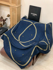 CHANEL 25S SCARF 135 IN SILK AND CASHMERE 932010