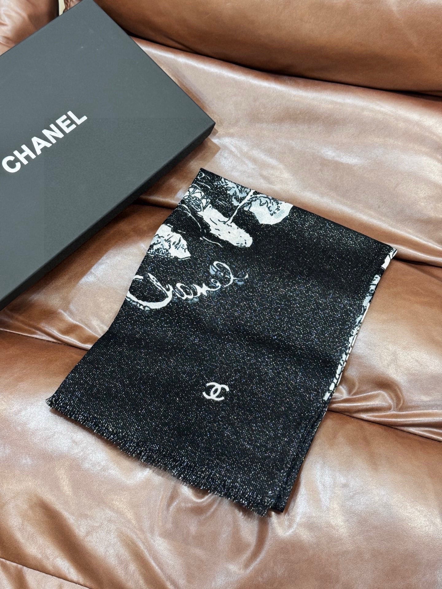 CHANEL 25S SCARF 200 CM IN CASHMERE 941754