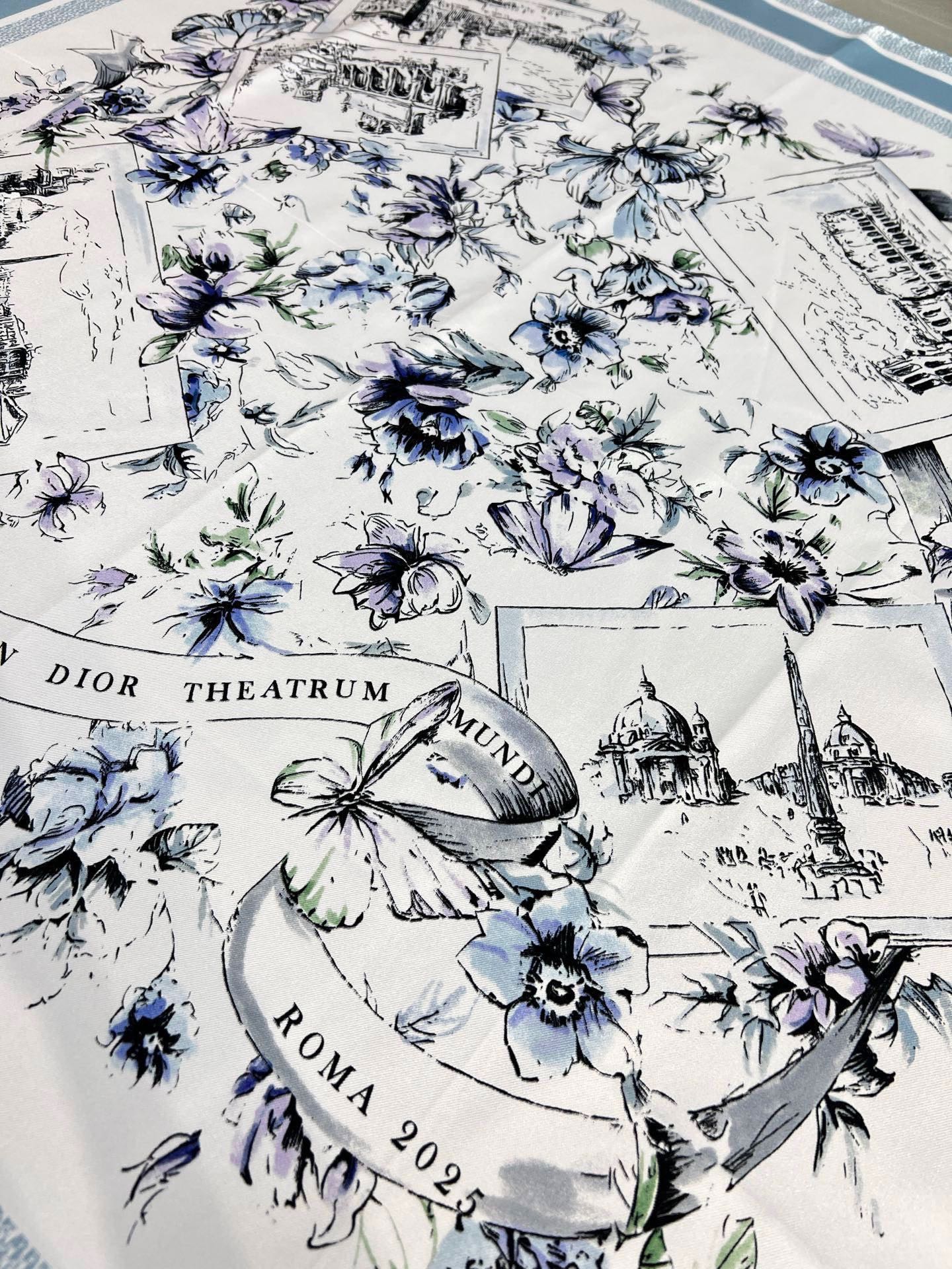 DIOR 26S SCARF 90CM IN SILK 284556