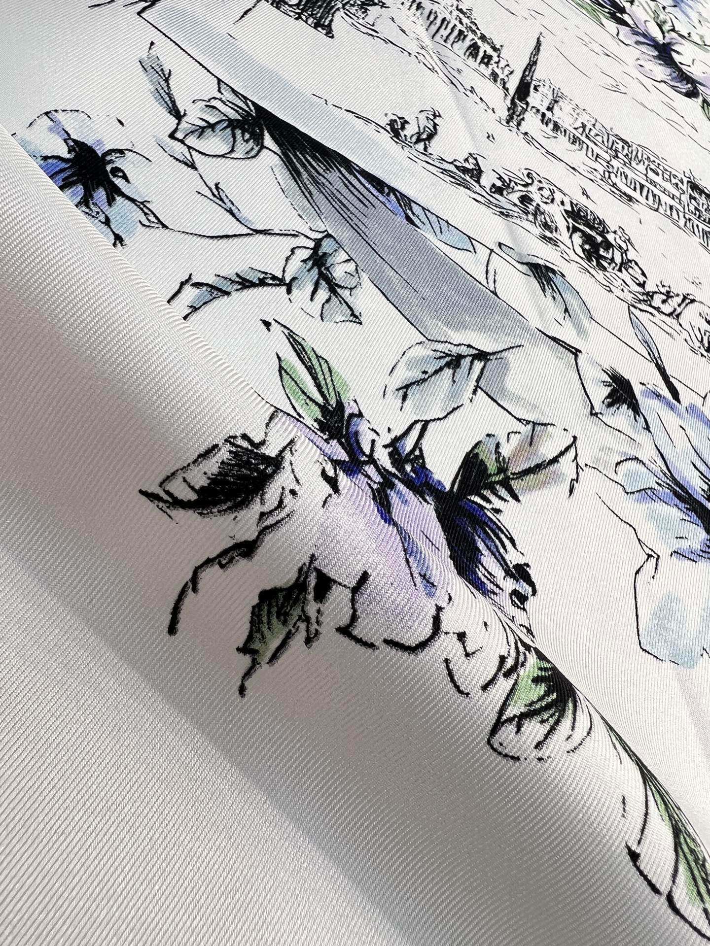 DIOR 26S SCARF 90CM IN SILK 284556