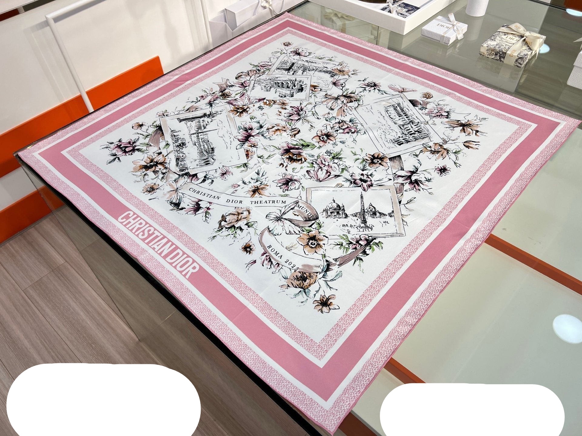 DIOR 26S SCARF 90CM IN SILK 284557