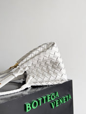 BV Small Parachute 21 White Lambskin Ghw