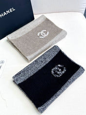 SCARF 180 CM IN SHARK GRAY MIX BLACK CASHMERE 389977