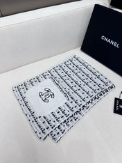 SCARF 180 CM IN WHITE MIX BLACK CASHMERE 403851