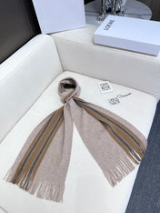 SCARF 180 CM IN ALMOND BEIGE CASHMERE 410158