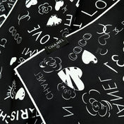 CHANEL 25S SCARF 90 IN SILK 730661