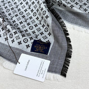 LV SCARF 120 CM IN WOOL MIX SILK 737299