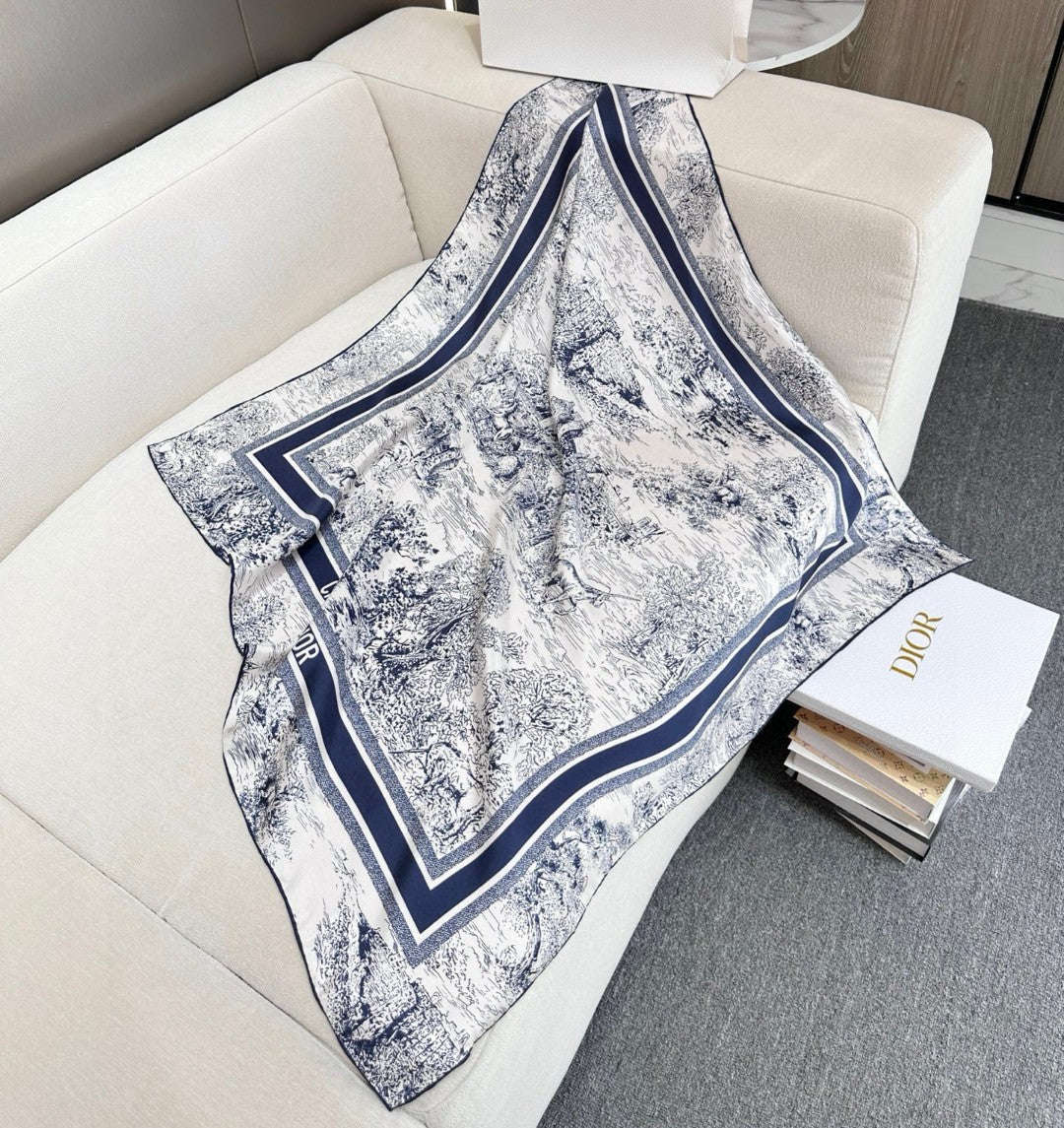 DIOR 26S SCARF 90CM IN SILK 305978