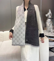 CHANEL 25S SCARF 185 IN CASHMERE WOOL 733953
