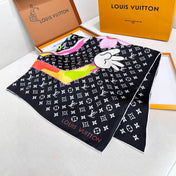 LV SCARF 90 CM IN SILK 721521