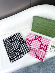 GUCCI 25S SCARF 220 IN CASHMERE 732134