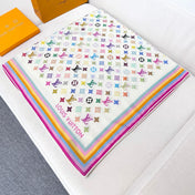 LV SCARF 134 CM IN WOOL MIX SILK 703624