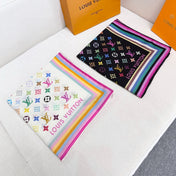 LV SCARF 134 CM IN WOOL MIX SILK 703624