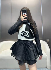 CHANEL 25S SCARF 180 IN CASHMERE 881631
