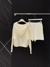 ALO KNIT CARDIGAN & SHORTS SET STYLE 31
