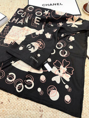 CHANEL 25S SCARF 140 CM IN CASHMERE SILK 943926