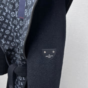 DIOR HOODED COAT IN BLACK WOOL