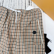 MIUMIU PLAID ELASTIC WAIST SKIRT 228067