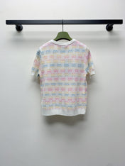 GUCCI SHORT-SLEEVE KNIT TOP 232145