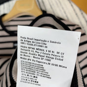MIUMIU STRIPED KNIT SWEATER WITH CREW NECK 274375