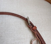 PRADA 25S BELT 10 MM IN REDDISH BROWN CALFSKIN 598370