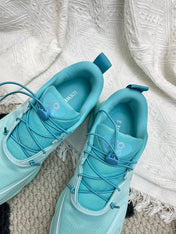 LOEWE 26S CLOUDSOLO SNEAKERS IN AQUA BLUE RECYCLED POLYESTER