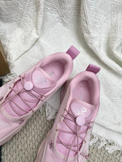 LOEWE 26S CLOUDSOLO SNEAKERS IN LIGHT PINK RECYCLED POLYESTER