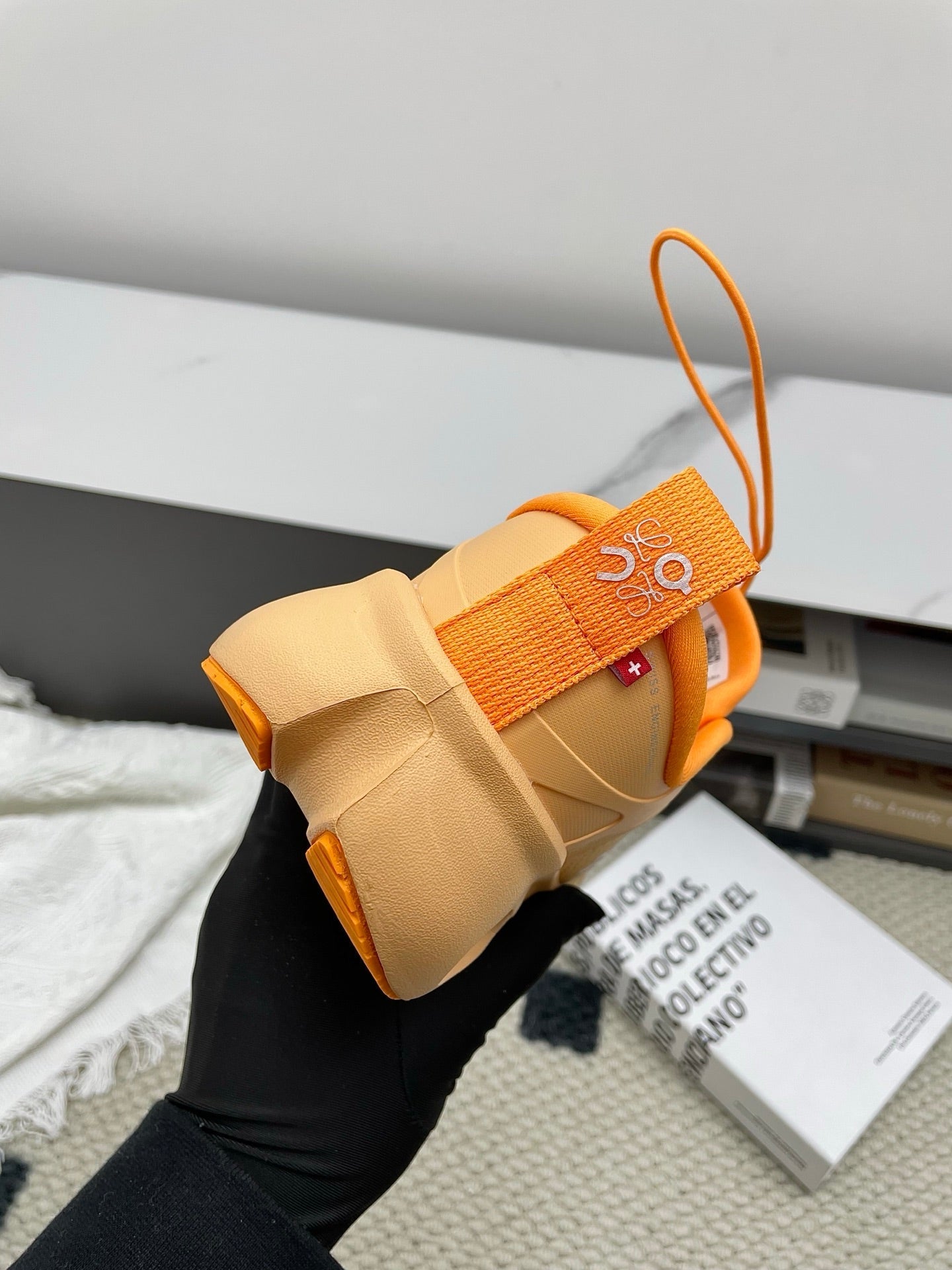 LOEWE 26S CLOUDSOLO SNEAKERS IN ORANGE RECYCLED POLYESTER