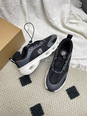 LOEWE 26S CLOUDSOLO SNEAKERS IN BLACK AND WHITE RECYCLED POLYESTER