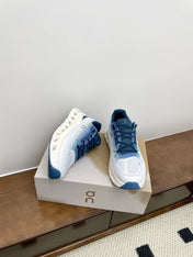 LOEWE 26S CLOUDTILT SNEAKER IN BLUE IVORY RECYCLED POLYESTER